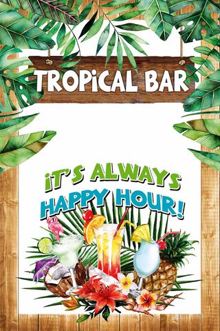 18310 Spiegelbild Summer Tropical Bar (20x30cm) Nitsche