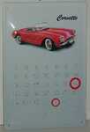 26191 Blechschild Automobilia Corvette Kalender (20x30cm) Nitsche