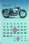 26467 Blechschild Automobilia Harley Kalender (20x30cm) Nitsche