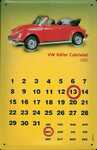 26471 Blechschild Automobilia VW Cabrio 1980 Kalender (20x30cm) Nitsche