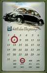 26859 Blechschild Automobilia VW haelt Vorsprung Kalender (20x30cm) Nitsche