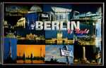 25537 Blechschild Geographie Berlin by Night (30x20cm) Nitsche