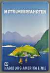 26126 Blechschild Geographie Hapag Mittelmeerinsel (20x30cm) Nitsche