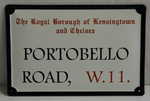 26368 Blechschild Geographie Portobello Road (30x20cm) Nitsche