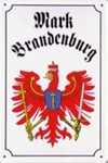 26879 Blechschild Geographie Wappen Mark Brandenburg (20x30cm) Nitsche