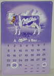 26364 Blechschild Schokolade Keckse Milka Kuh Kalender (20x30cm) Nitsche