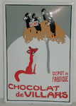 26733 Blechschild Schokolade Keckse Chocolat de Villars Raben (20x30cm) Nitsche