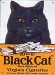 25726 Blechschild Tabak Black Cat (30x40cm) Nitsche