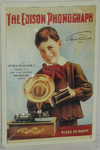 26525 Blechschild Technik Edison Phonograph (20x30cm) Nitsche