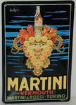 26337 Blechschild Getraenke alkoholisch Martini Traube (20x30cm) Nitsche