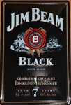 26689 Blechschild Getraenke alkoholisch Jim Beam schwarz (20x30cm) Nitsche