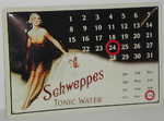 26917 Blechschild Getraenke alkoholfrei Schweppes Kalender (30x20cm) Nitsche