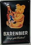 26239 Blechschild Getraenke Bier Baerenbier (20x30cm) Nitsche