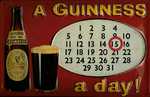 25796 Blechschild Guinness Kalender (30x20cm) Nitsche