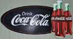 25588 Blechschild Getraenke Coca Cola Schriftzug (60x32) Nitsche