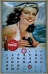 25620 Blechschild Getraenke Coca Cola Kalender (20x30cm) Nitsche