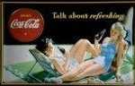 25631 Blechschild Getraenke Coca Cola Talk About (30x20cm) Nitsche