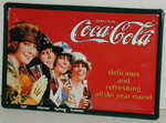 25641 Blechschild Getraenke Coca Cola Vierjahreszeiten (30x20cm) Nitsche