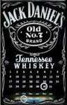 25429 Blechschild Getraenke Whisky Jack Kalender (20x30cm) Nitsche