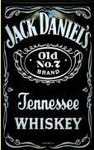 25432 Blechschild Getraenke Whisky Jack schwarz (20x30cm) Nitsche