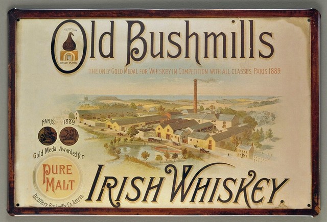 25698 Blechschild Getraenke Whisky Bushmills Factory (30x20cm) Nitsche