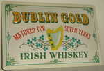 26933 Blechschild Getraenke Whisky Dublin Gold (30x20cm) Nitsche