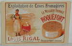 26228 Blechschild Kueche Lebensmittel Roquefort Camembert (30x20cm) Nitsche