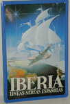 26393 Blechschild Luftfahrt Iberia Weltkugel (20x30cm) Nitsche