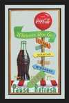 18196 Spiegelbild Coca Cola Wegweiser (20x30cm) Nitsche