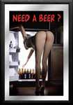 18140 Spiegelbild Sexy Woman Needs a Beer (20x30cm) Nitsche