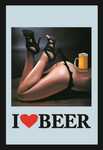 18145 Spiegelbild Sexy Woman Love Beer (20x30cm) Nitsche