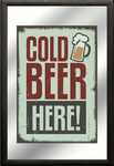 18178 Spiegelbild Food Cold Beer here (20x30cm) Nitsche