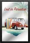 18010 Spiegelbild VW Bulli Lost in Paradise (20x30cm) Nitsche