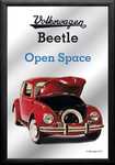 18015 Spiegelbild VW Beetle Open Space (20x30xcm) Nitsche