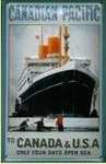 25203 Blechschild Schiffe Canadian USA (20x30cm) Nitsche