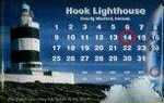 25264 Blechschild Schiffe Leuchtturm Kalender (30x20cm) Nitsche