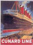 25875 Blechschild Schiffe Cunard Line (30x40cm) Nitsche