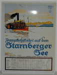 25931 Blechschild Schiffe Starnberger See (30x40cm) Nitsche