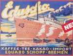 25982 Blechschild Schiffe Eduscho Bremen (50x40cm)