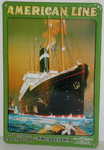 26724 Blechschild Schiffe American Line Philadelphia (20x30cm) Nitsche