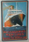 26840 Blechschild Schiffe Messageries Maritimes (20x30cm) Nitsche