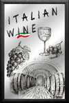 18345 Spiegelbild Italien Food Wine (20x30cm) Nitsche