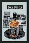 18415 Spiegelbild Jack Daniels Flasche & Fabrik (20x30cm) Nitsche