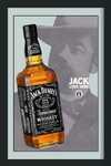 18416 Spiegelbild Jack Daniels Flasche & Kopf (20x30cm) Nitsche